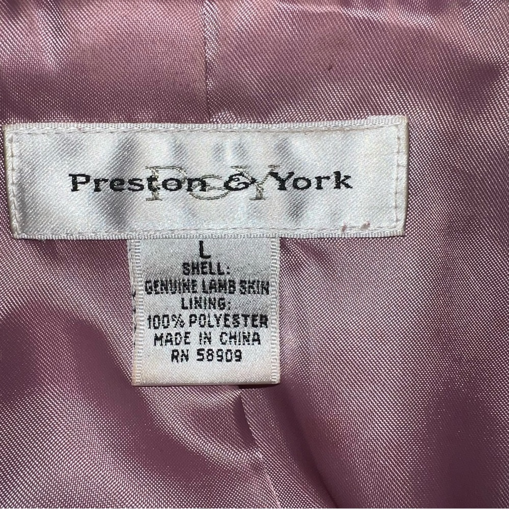 100% Lamb Skin size Large pink jacket - Picture 7 of 11